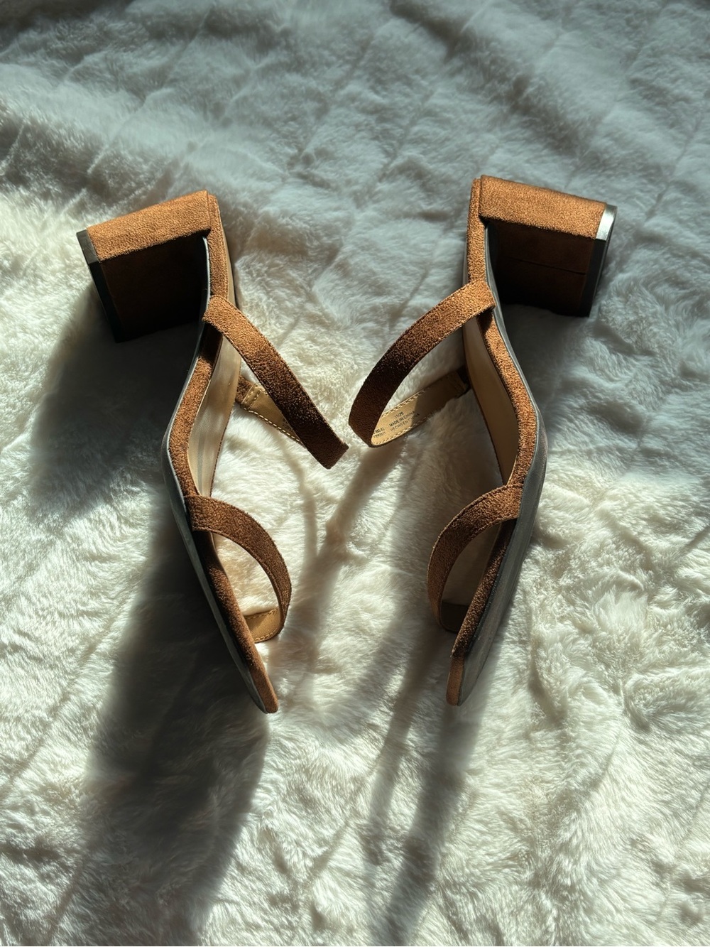 Banana Republic Brown Suede Double-Strap Block Heel Sandals - Picture 10 of 10